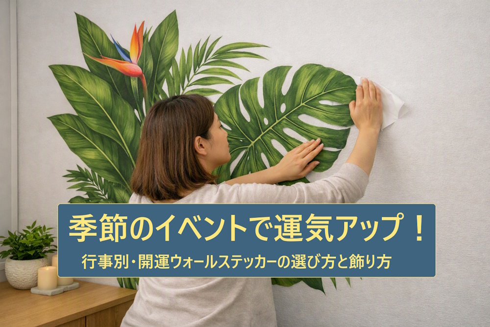 季節のイベントで運気アップ！行事別・開運ウォールステッカーの選び方と飾り方